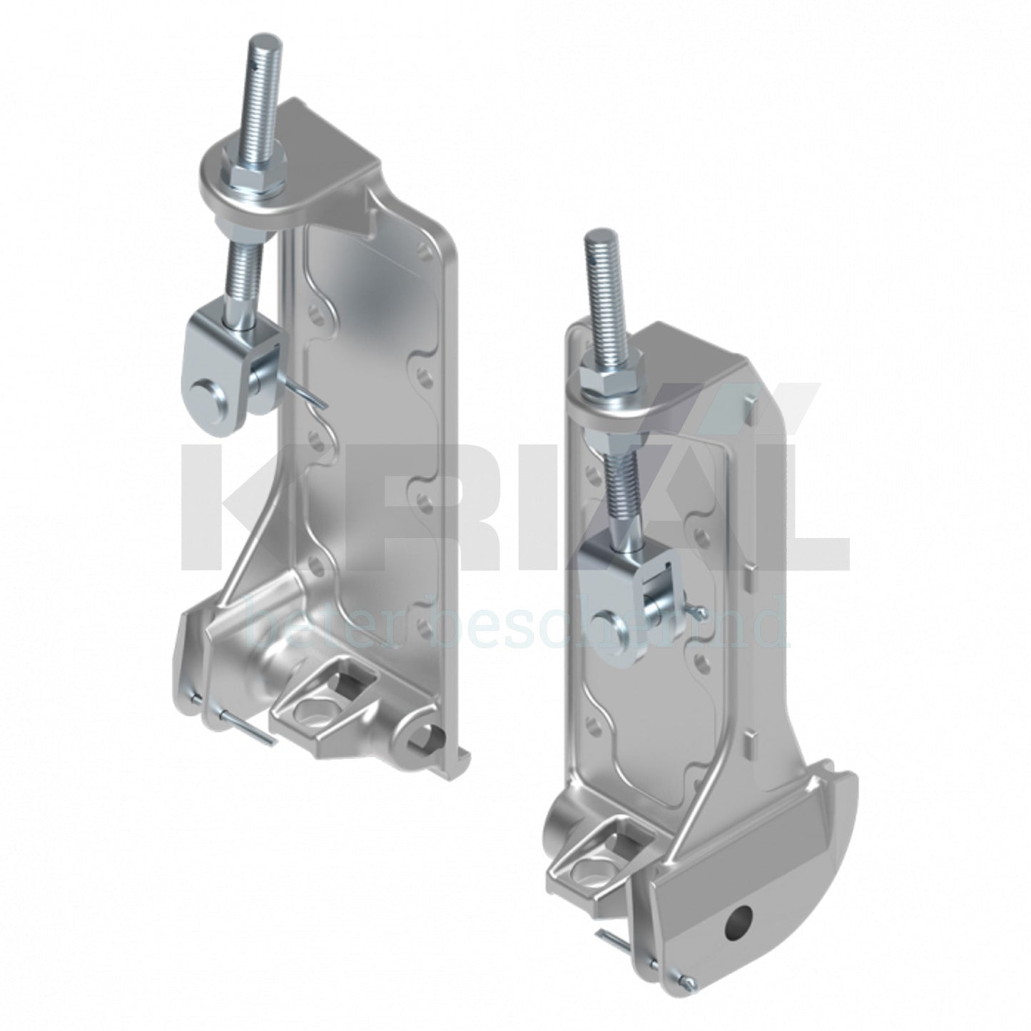 Bodemconsole alu verstelbaar 3170 - set