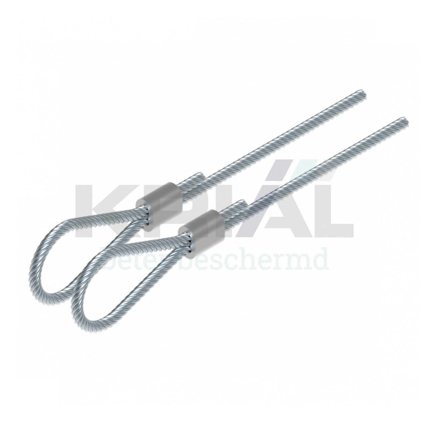 Kabelset met lus 3mm