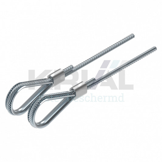 Jeu de câbles boucle renforcée 4mm