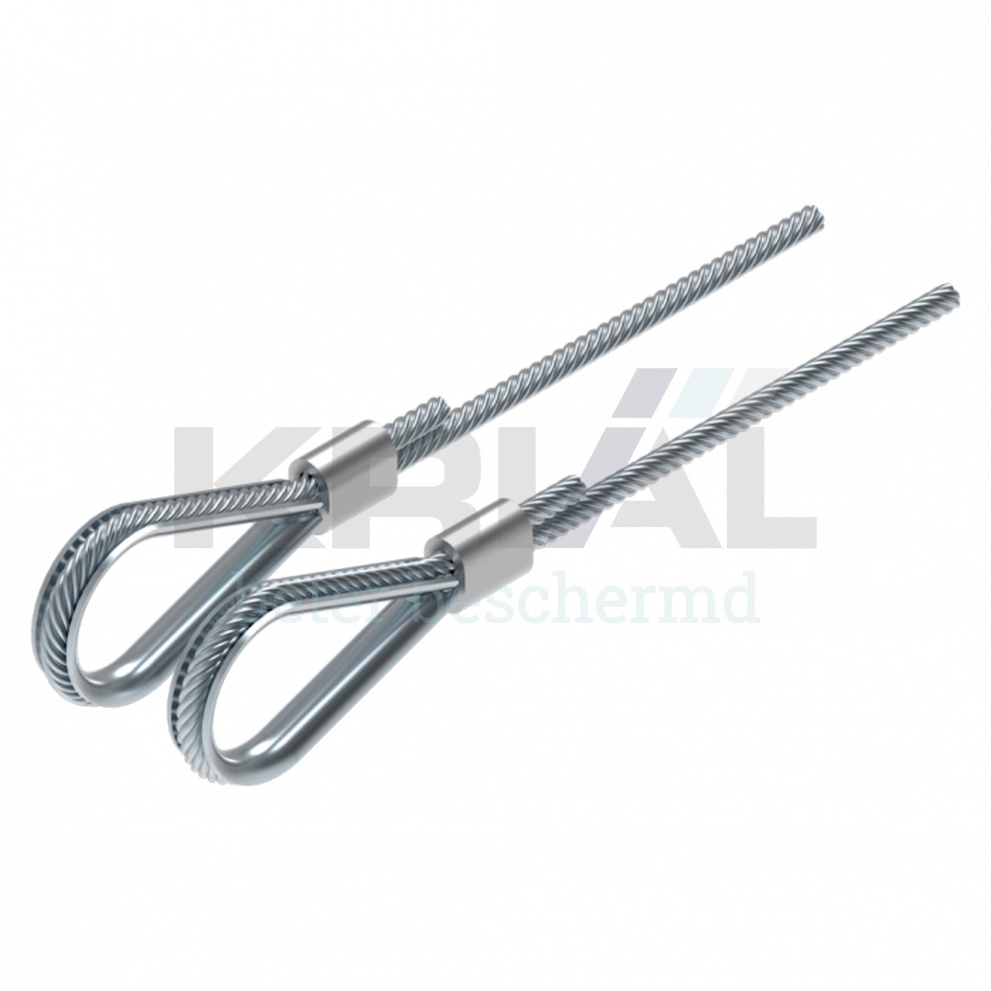 Jeu de câbles boucle renforcée 5mm