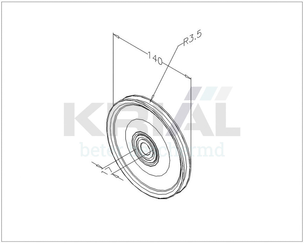 Kabelschijf 140mm