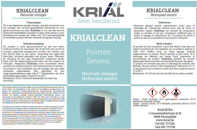 KrialClean Reinigingsmiddel