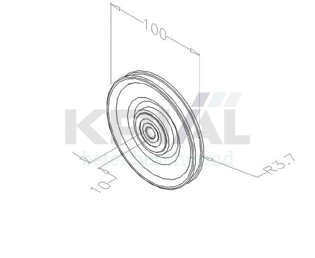 Kabelschijf 100mm