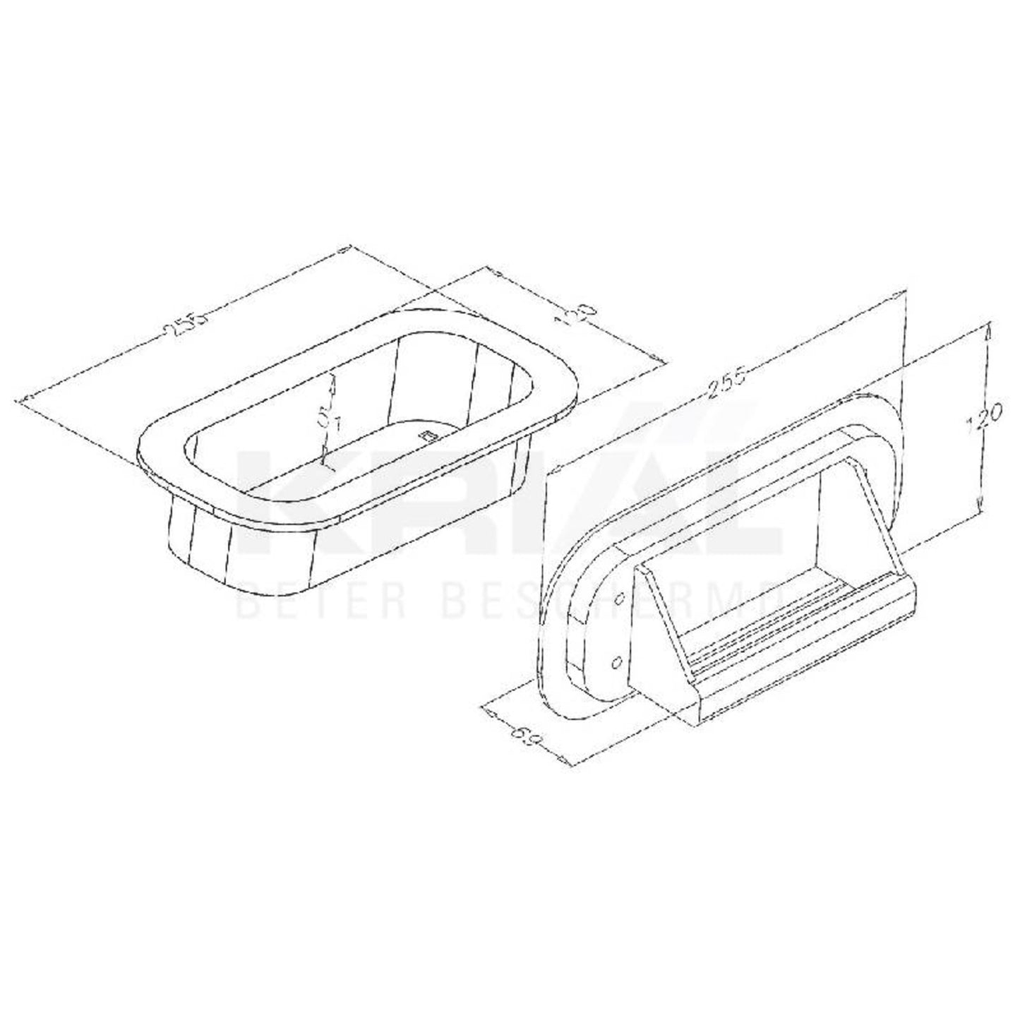 Handgreep/voettrapper