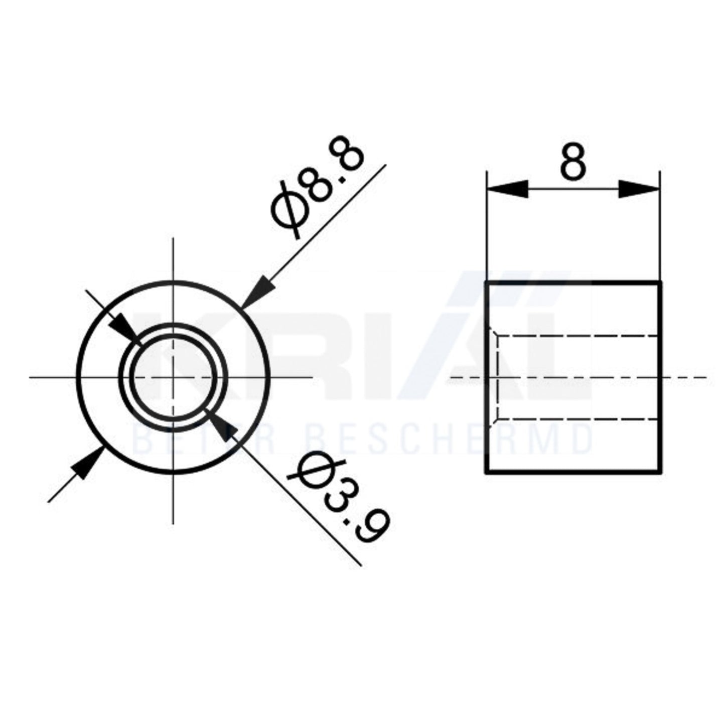 Serre-câble 3mm