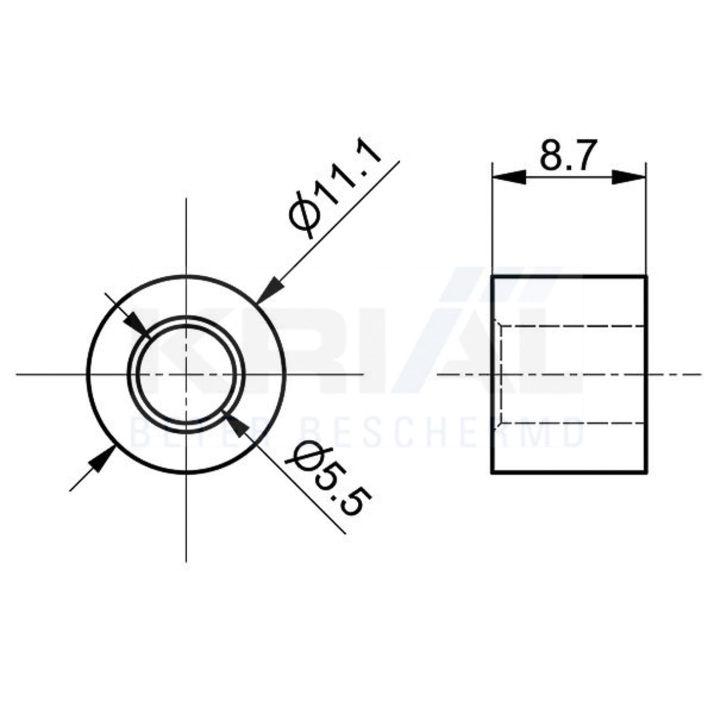 Serre-câble 5mm