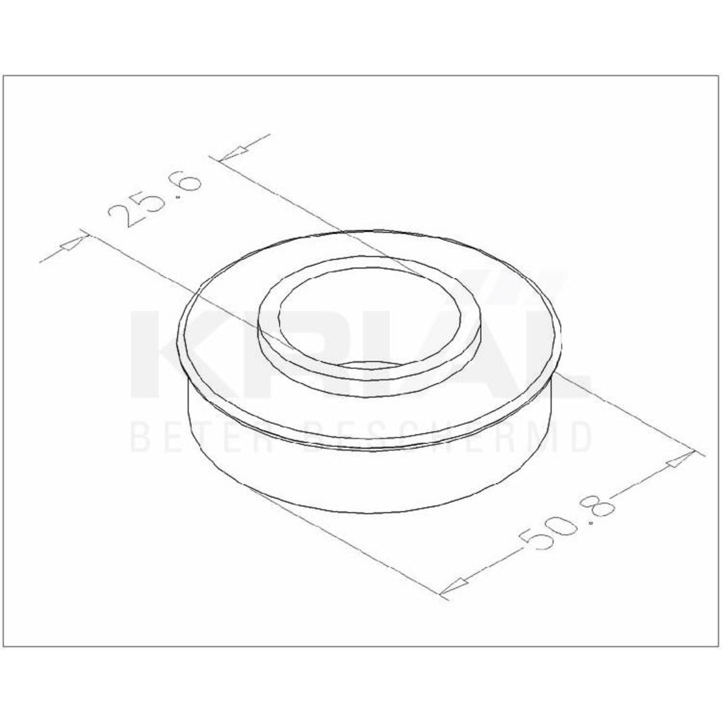 As-Lager 1" (25,4mm)