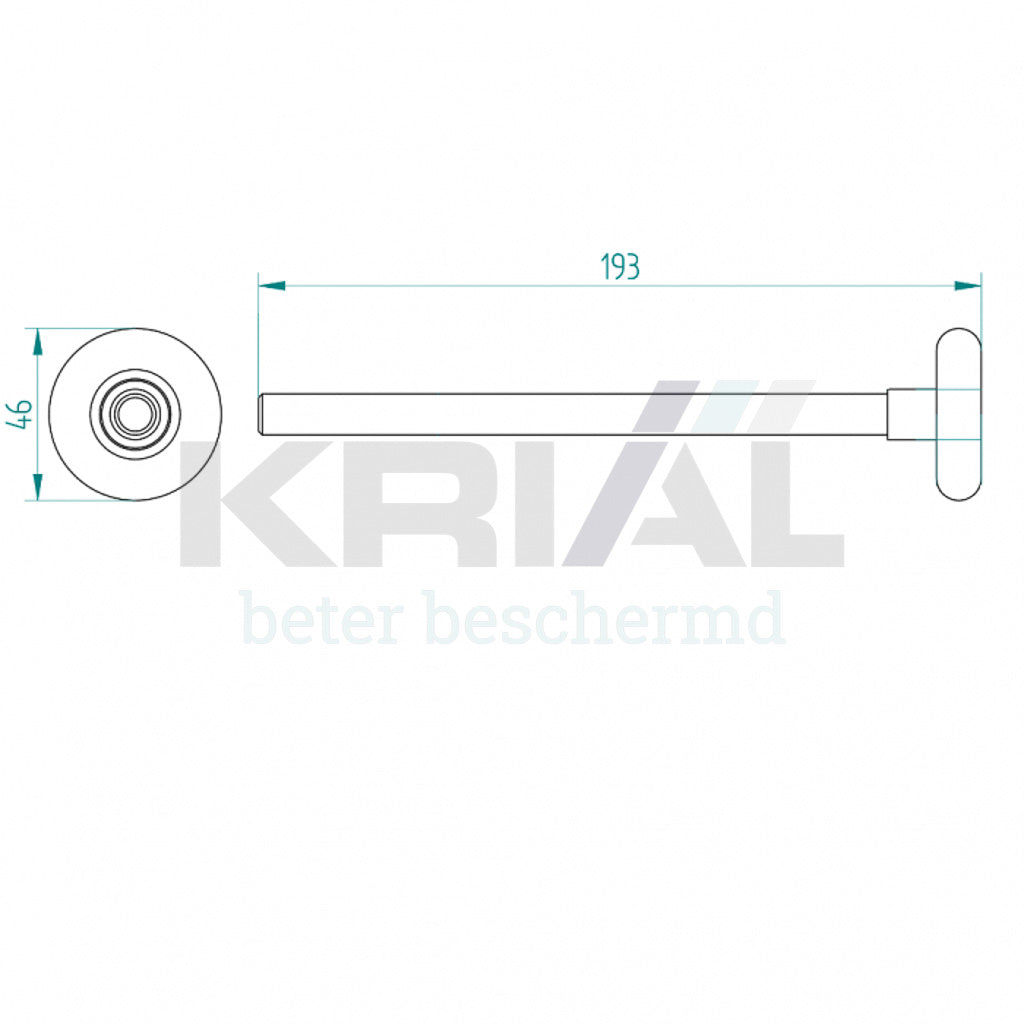 Roue de roulement XL en acier inoxydable 4510